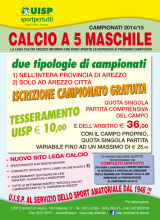 ISCRIZIONI CAMPIONATI UISP 2014/2015